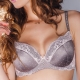 DAISY Grey and Pink Lace Push up Bra
