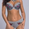 BELLA ROSA Grey Lace Bikini Panties