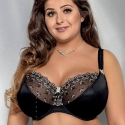 Marlene - Unlined Black Sheer Bra: 32G