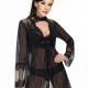 Mistique - Ultra Sheer Black Robe