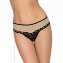 Black Sheer Tulle Thongs - Venus