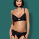 Gretia - Black Underwire Bra Set