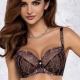 Zoe Unlined Black Sheer Bra in Large Sizes