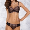 Zoe Unlined Black Sheer Bra in Large Sizes