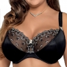 Marlene - Unlined Black Sheer Lace Bra