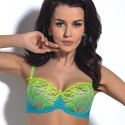 Curacao - Blue Ombré Lace Bra Balconette