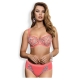 Ray of Light - Coral Sheer Bra Plus Sizes