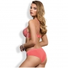 Ray of Light - Coral Padded Push up Bra