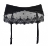 Bell - Black Sheer Mesh Garter Belt