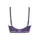 Miami Vibe Purple - Sheer Strappy Balconette Bra