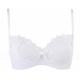 Primrose - White Sheer Balconette Bra