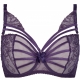 Venetian Mirror 4 - Purple Strappy Lace Sheer Balconette Bra
