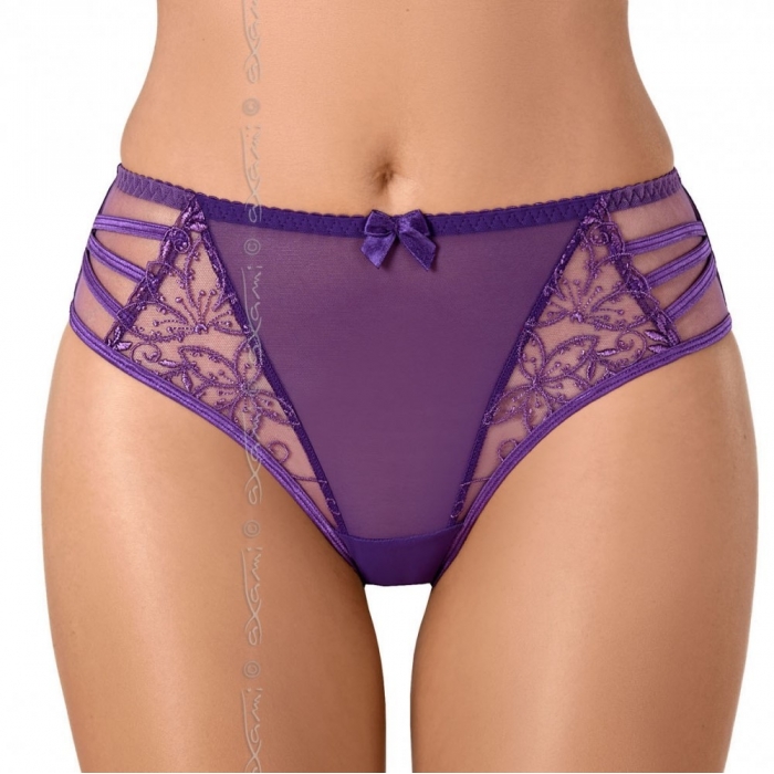 purple mesh pants