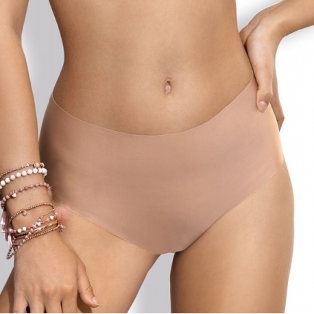 Malaga - Beige Seamless High Waist Brief