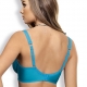 Twist - Turquoise Plus Size Unlined Bra