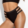 Fly High - Black High Waist Thongs