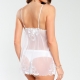 Saga - White Mesh Babydoll