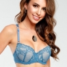 Wish - Blue Lace Push up Bra