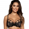 Seductive Woman 1 - Black Lined Balconette 