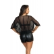 Black Mesh Blouse - 8