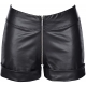 Black Matte Latex Shorts - 8