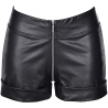 Black Matte Latex Shorts - 8