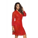Hot Sevilla Red - Sheer Robe