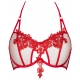 Hot Sevilla Red - Sheer Balconette