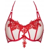 Hot Sevilla Red - Sheer Balconette