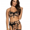 Hot Sevilla Black - Mesh Garter Belt