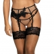 Hot Sevilla Black - Mesh Garter Belt