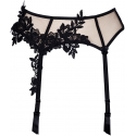 Hot Sevilla Black - Mesh Garter Belt