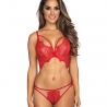 Summer Love 8 - Red Sheer Longline Bra