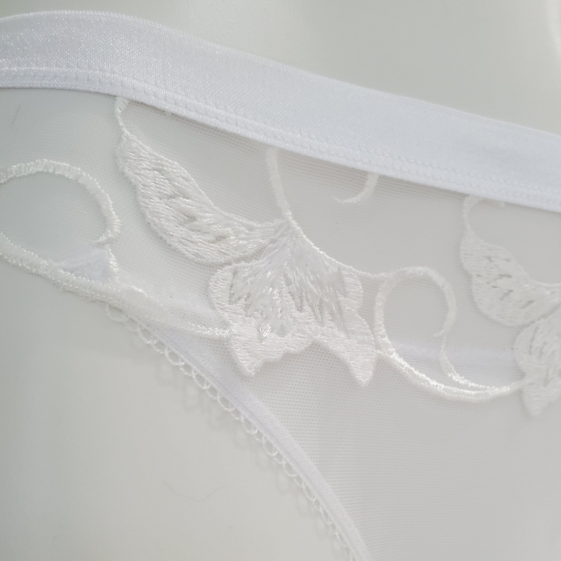 Saga - White Mesh Panties