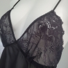 Glow - Black Sheer Babydoll