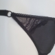 Glow - Black Sheer G-String