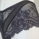 Glow - Black Sheer Lace Hipster Panties