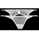 Angelic - White Sheer Lace Thongs