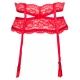 Intense - Red Lace Garter Belt