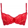Amor - Red Lace Lined Balconette