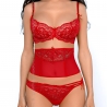 Amor - Red Lace Lined Balconette