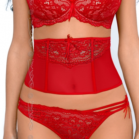 Amor - Red Lace Corset Belt