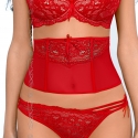 Amor - Red Lace Corset Belt