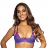 Golden Dream - Violet Lace Balconette Bra