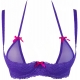 Golden Dream - Violet Lace Balconette Bra