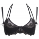 Asteroide - Plus Size Lined Sheer Bra