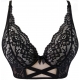 Golden Dream - Black Lace Longline Bra