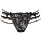 Golden Dream - Black And Gold Thongs