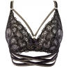 Golden Dream - Black and Gold Longline Bra