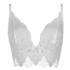 Castle - White Lace Longline Bra